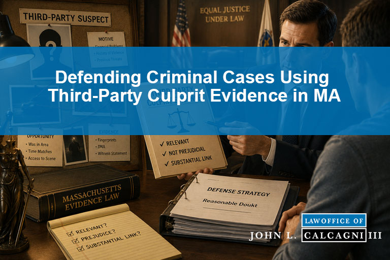 Defending Criminal Cases Using Third-Party Culprit Evidence in Massachusetts